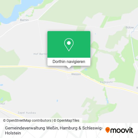 Gemeindeverwaltung Weßin Karte