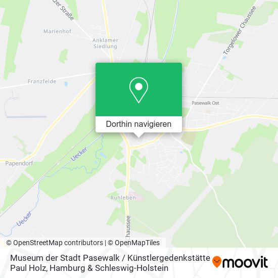 Museum der Stadt Pasewalk / Künstlergedenkstätte Paul Holz Karte