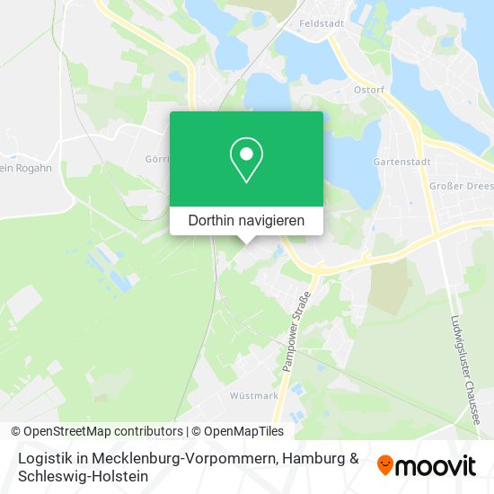 Logistik in Mecklenburg-Vorpommern Karte