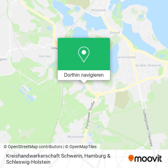 Kreishandwerkerschaft Schwerin Karte