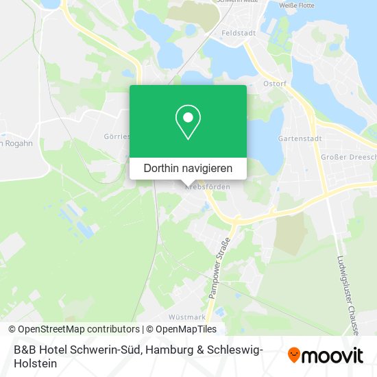 B&B Hotel Schwerin-Süd Karte
