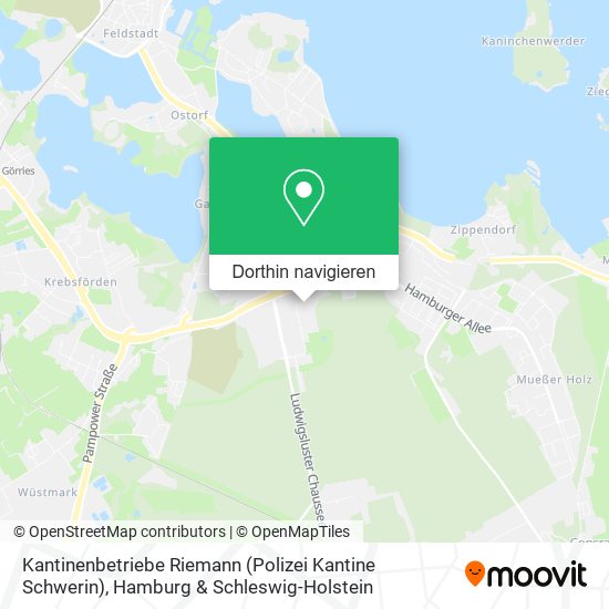 Kantinenbetriebe Riemann (Polizei Kantine Schwerin) Karte