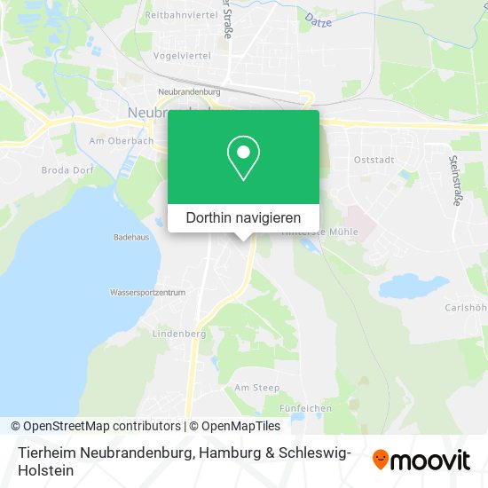 Tierheim Neubrandenburg Karte