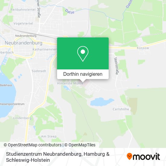 Studienzentrum Neubrandenburg Karte