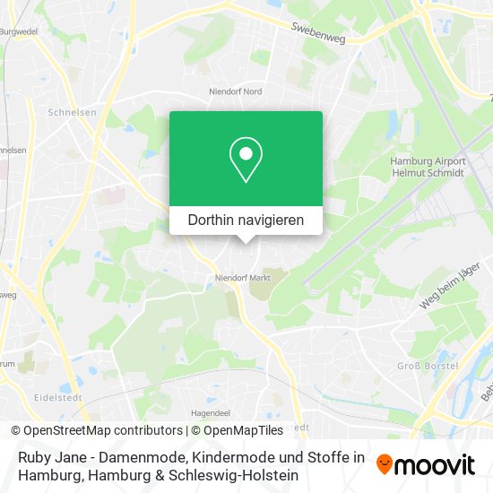 Ruby Jane - Damenmode, Kindermode und Stoffe in Hamburg Karte