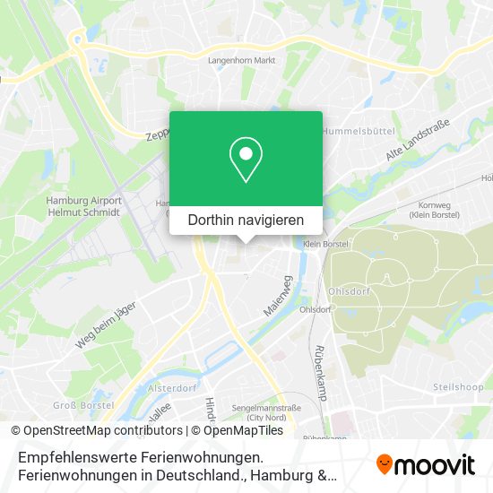 Empfehlenswerte Ferienwohnungen. Ferienwohnungen in Deutschland. Karte