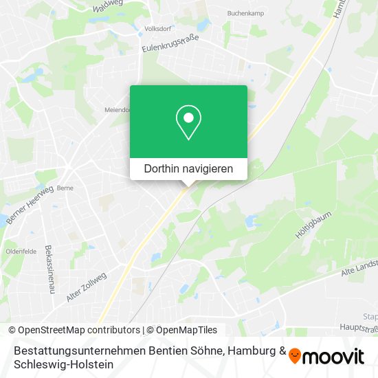 Bestattungsunternehmen Bentien Söhne Karte