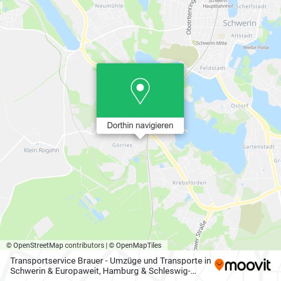 Transportservice Brauer - Umzüge und Transporte in Schwerin & Europaweit Karte