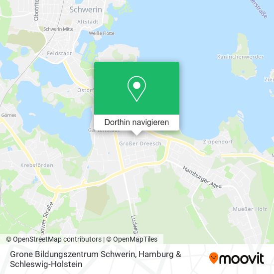 Grone Bildungszentrum Schwerin Karte