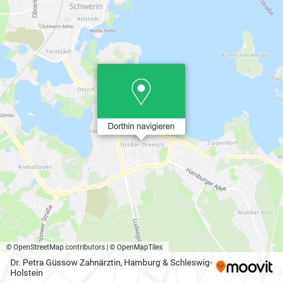 Dr. Petra Güssow Zahnärztin Karte