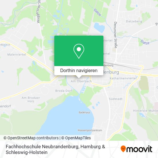Fachhochschule Neubrandenburg Karte