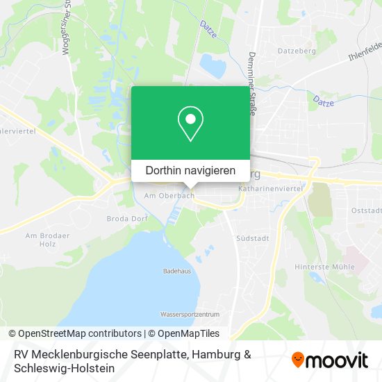 RV Mecklenburgische Seenplatte Karte