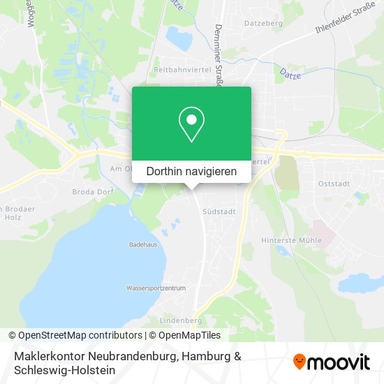 Maklerkontor Neubrandenburg Karte