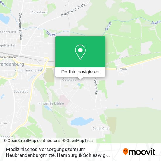 Medizinisches Versorgungszentrum Neubrandenburgmitte Karte