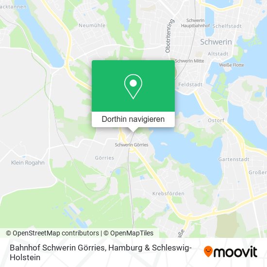 Bahnhof Schwerin Görries Karte