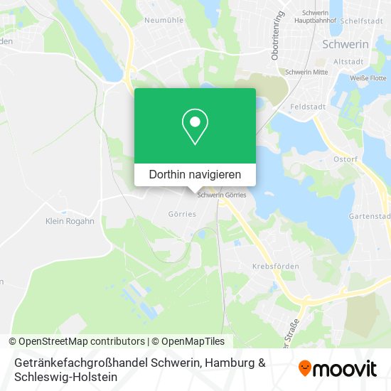 Getränkefachgroßhandel Schwerin Karte