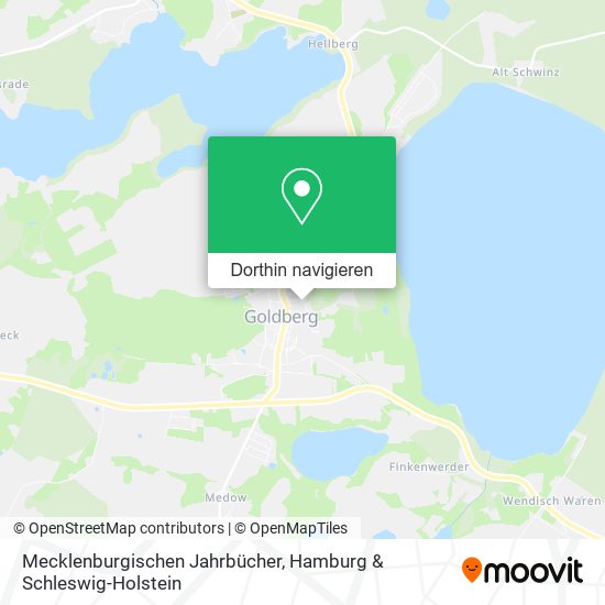 Mecklenburgischen Jahrbücher Karte