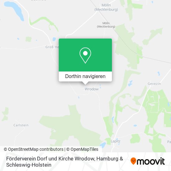 Förderverein Dorf und Kirche Wrodow Karte