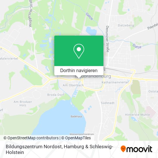 Bildungszentrum Nordost Karte