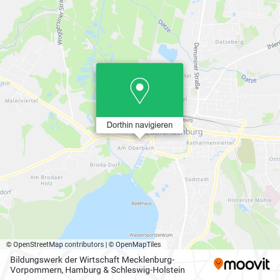 Bildungswerk der Wirtschaft Mecklenburg-Vorpommern Karte
