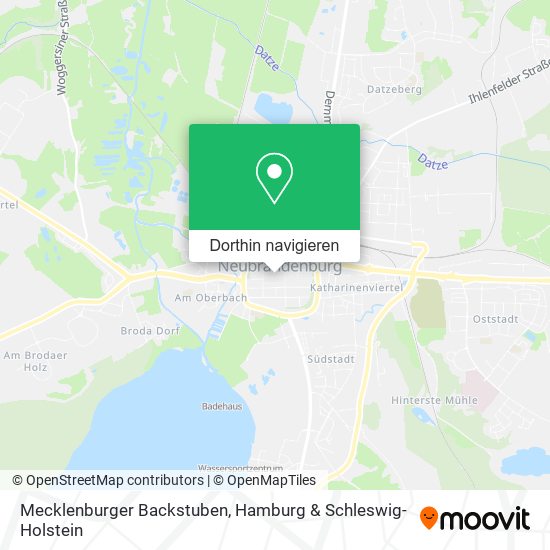 Mecklenburger Backstuben Karte