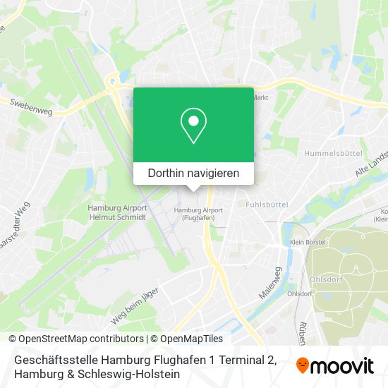 Geschäftsstelle Hamburg Flughafen 1 Terminal 2 Karte