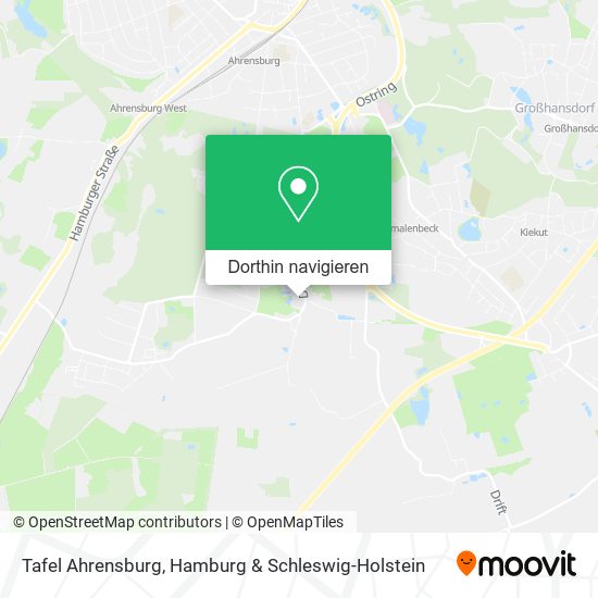 Tafel Ahrensburg Karte