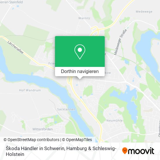 Škoda Händler in Schwerin Karte