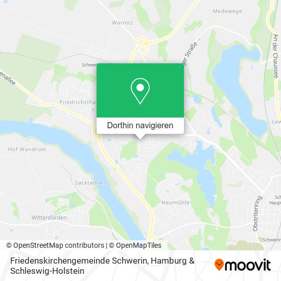 Friedenskirchengemeinde Schwerin Karte
