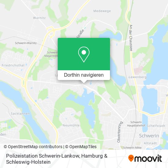 Polizeistation Schwerin-Lankow Karte