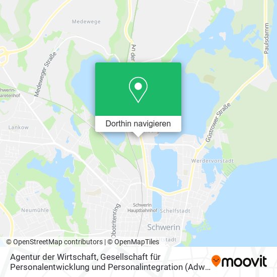 Agentur der Wirtschaft, Gesellschaft für Personalentwicklung und Personalintegration (Adw) Karte