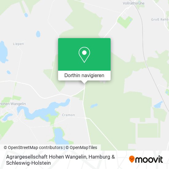 Agrargesellschaft Hohen Wangelin Karte