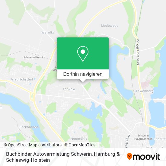 Buchbinder Autovermietung Schwerin Karte