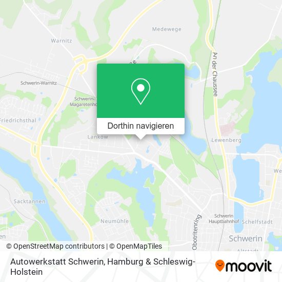 Autowerkstatt Schwerin Karte