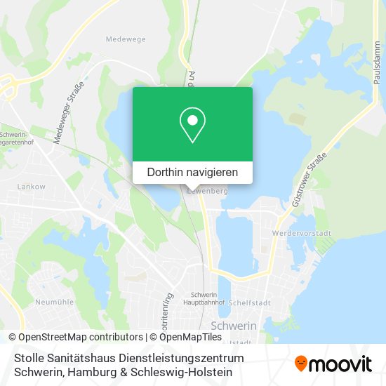 Stolle Sanitätshaus Dienstleistungszentrum Schwerin Karte