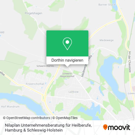 Nilaplan Unternehmensberatung für Heilberufe Karte
