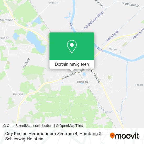 City Kneipe Hemmoor am Zentrum 4 Karte