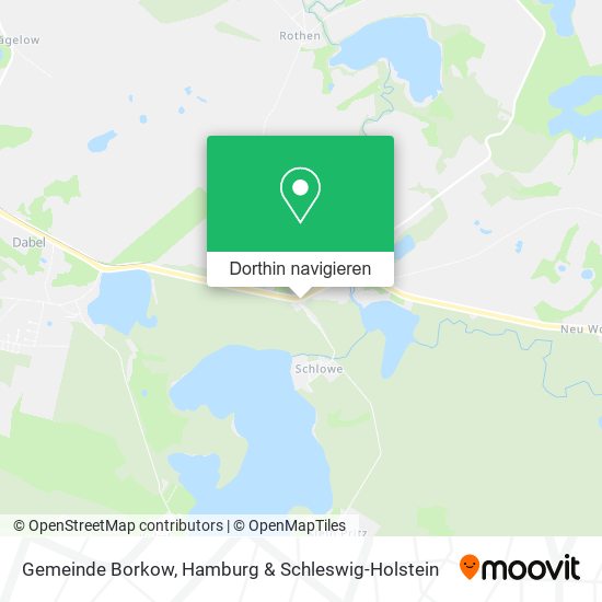 Gemeinde Borkow Karte