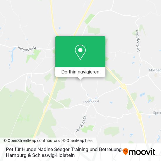 Pet für Hunde Nadine Seeger Training und Betreuung Karte