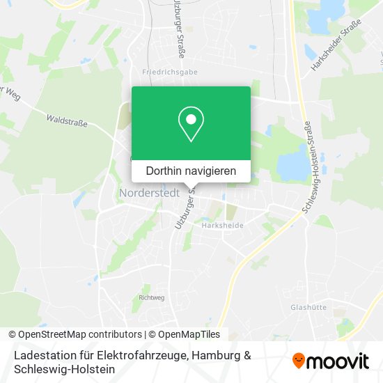 Ladestation für Elektrofahrzeuge Karte