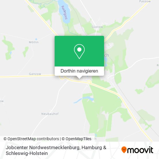 Jobcenter Nordwestmecklenburg Karte