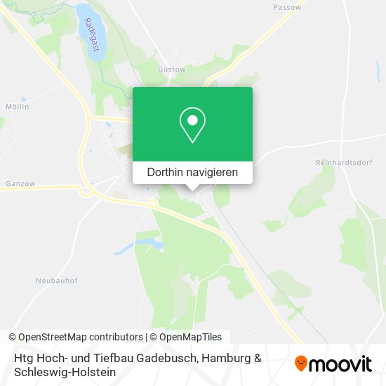 Htg Hoch- und Tiefbau Gadebusch Karte