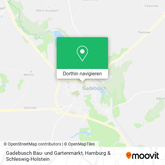 Gadebusch Bau- und Gartenmarkt Karte