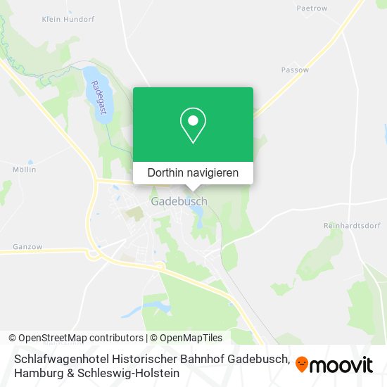 Schlafwagenhotel Historischer Bahnhof Gadebusch Karte