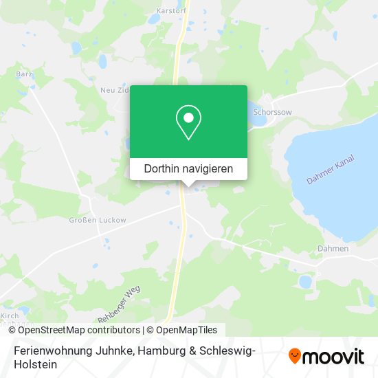 Ferienwohnung Juhnke Karte