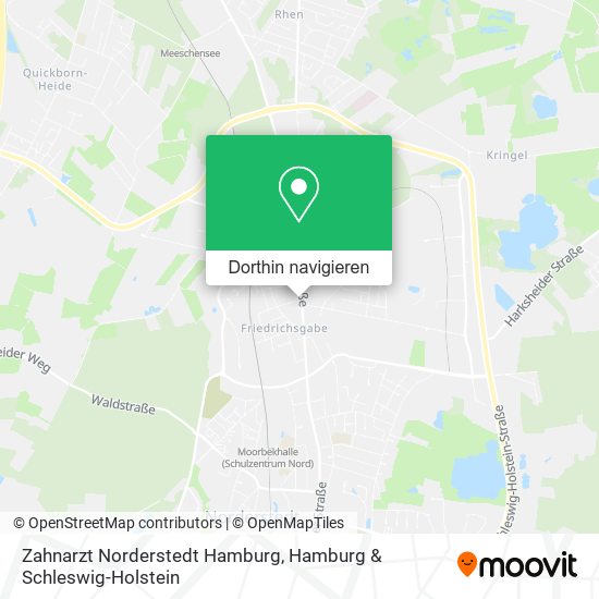 Zahnarzt Norderstedt Hamburg Karte