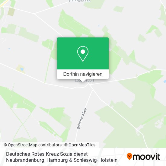 Deutsches Rotes Kreuz Sozialdienst Neubrandenburg Karte