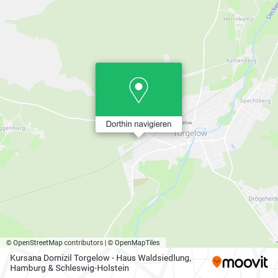 Kursana Domizil Torgelow - Haus Waldsiedlung Karte