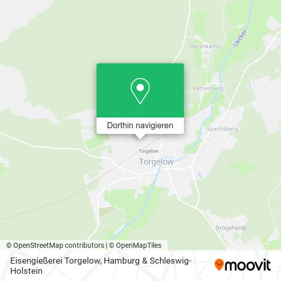 Eisengießerei Torgelow Karte