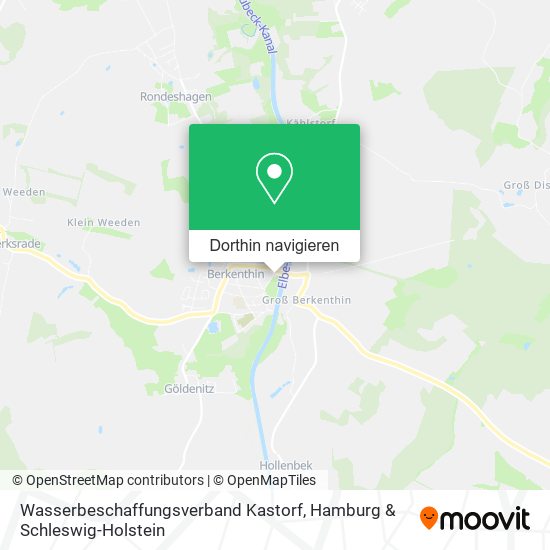 Wasserbeschaffungsverband Kastorf Karte